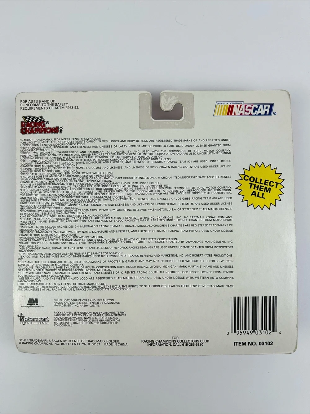 FINAL SALE! 1995 NASCAR Terry Labonte #5 Kellogg's Racing Team Transporter